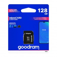Goodram microSDHC 128GB Class 10 memóriakártya SD adapterrel Artisjus matricával - M1AA-1280R11 